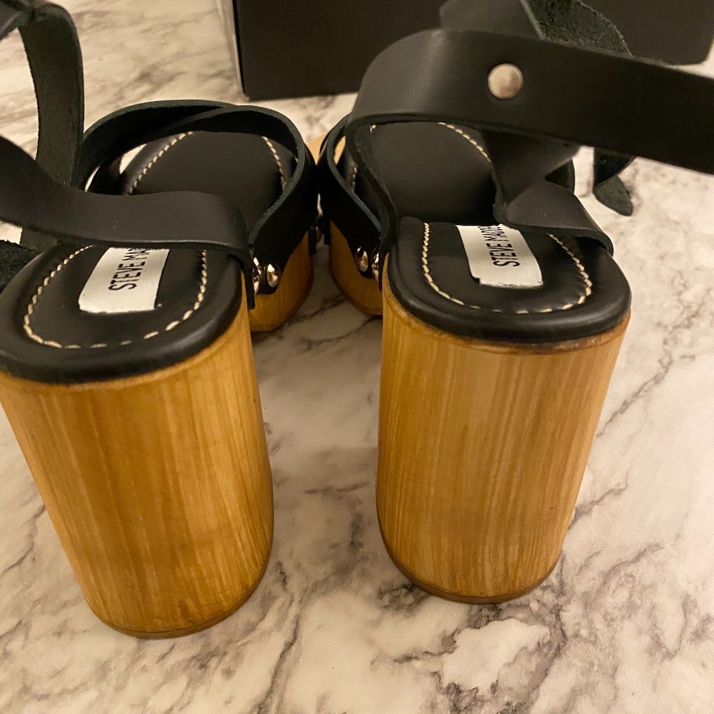 Steve Madden Marsha Lthr Sandles Sz8 Nib - image 4